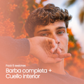 Pack 6 Sesiones Depilación Láser Barba completa + Cuello interior