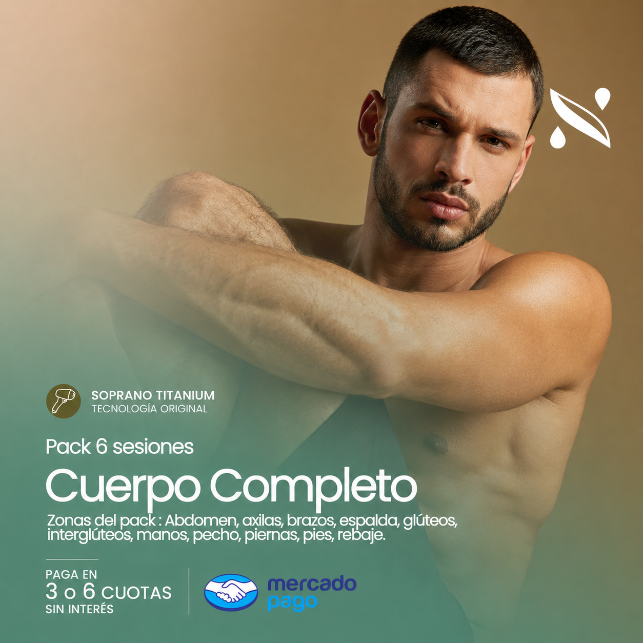 Pack 6 Sesiones Depilación Láser Cuerpo Completo | Soprano Titanium