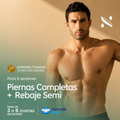 Pack 6 Sesiones Depilación Láser Piernas completas + Rebaje semi