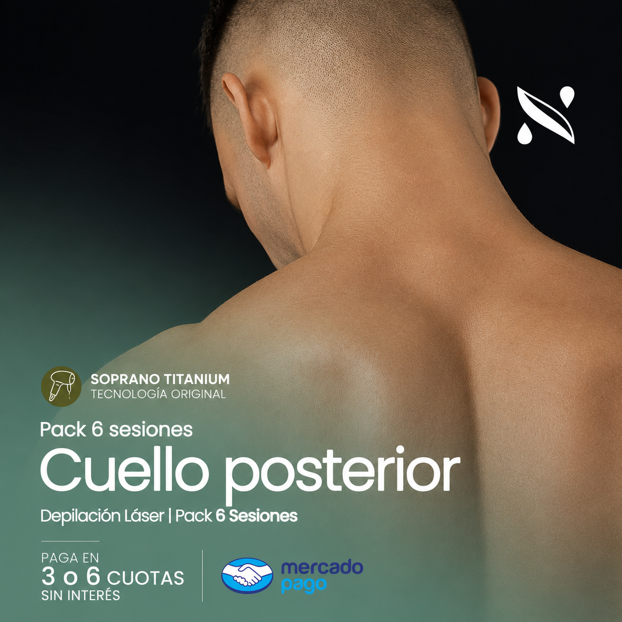 Cuello posterior 6 Sesiones Hombre