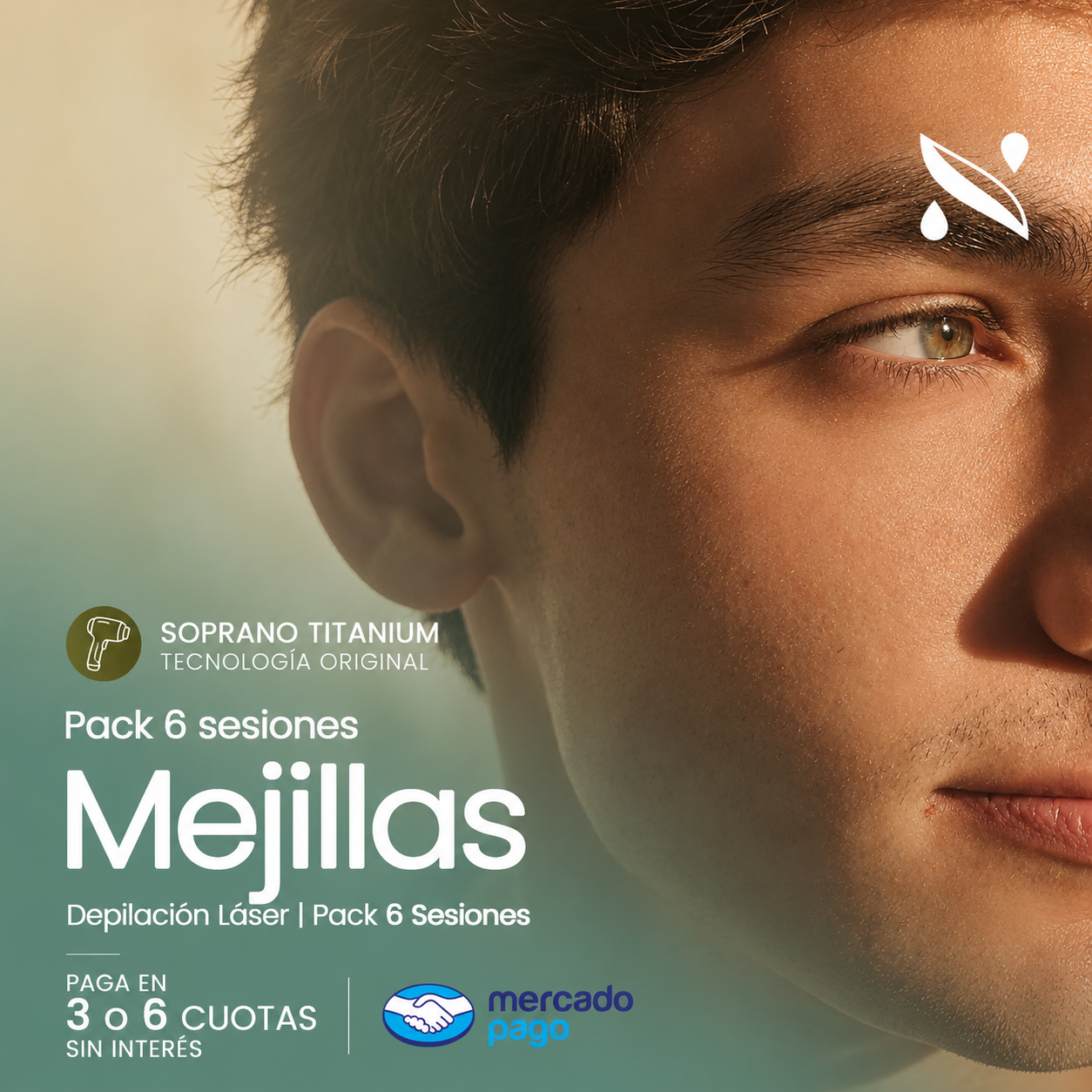 Mejillas 6 Sesiones Hombre