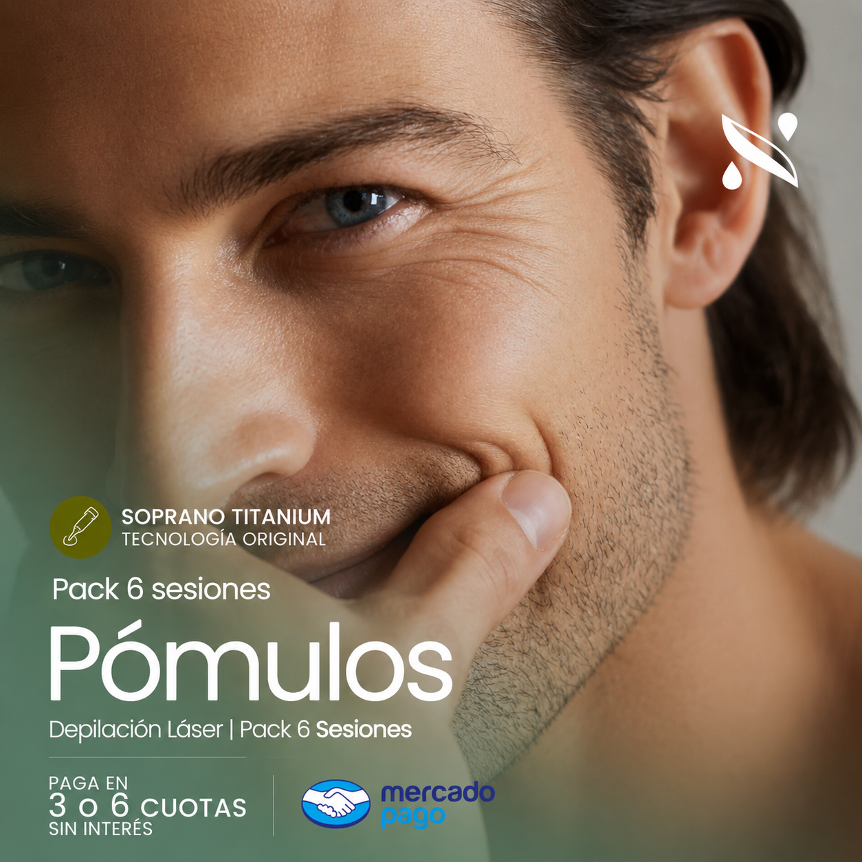 Pómulos 6 Sesiones Hombre