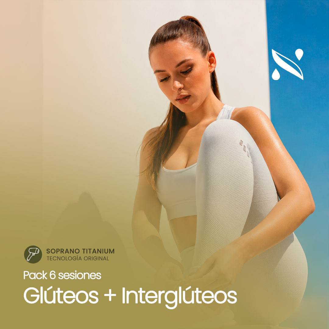 Pack 6 Sesiones Depilación Láser Glúteos + Interglúteos | Soprano Titanium