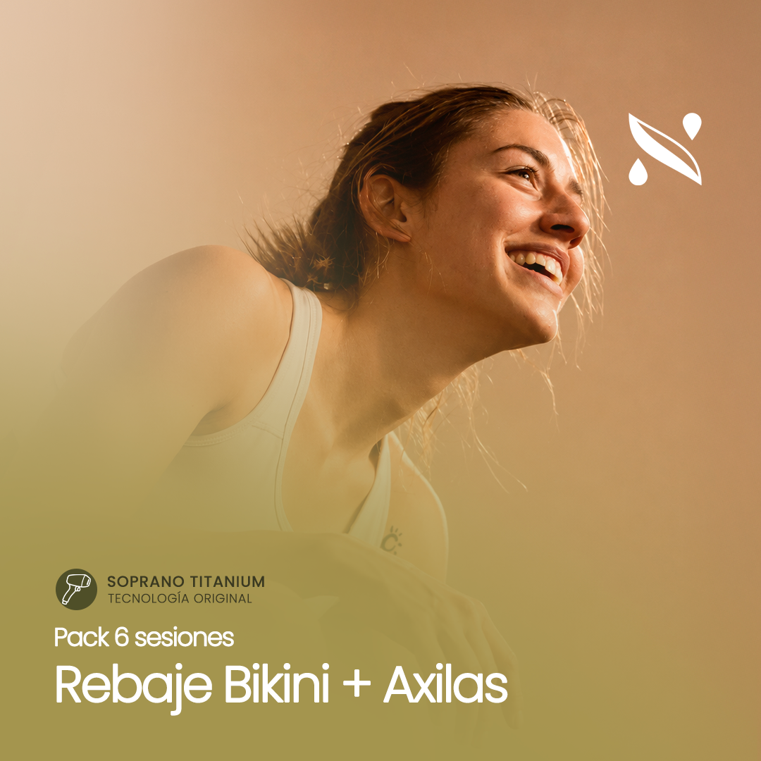 Pack 6 Sesiones Depilación Láser Rebaje Bikini + Axilas | Soprano Titanium